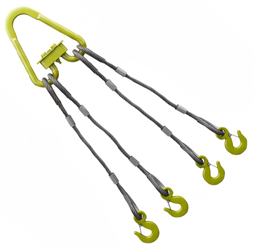 Строп канатный четырехветвевой 4СК-3.2т 6.5м (опрессовка)